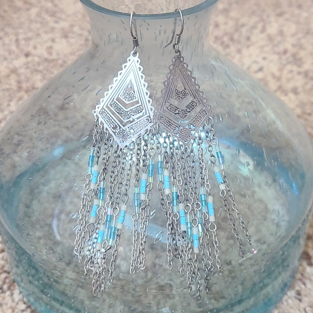 Cute beaded boho earrings